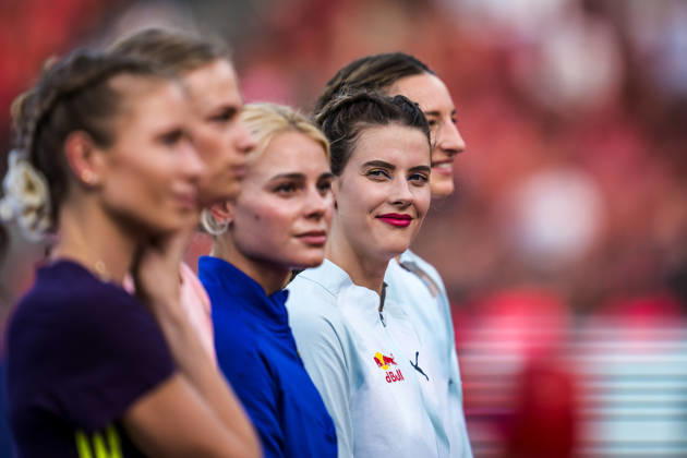 ZÜRICH, SWITZERLAND - AUGUST 27: Yaroslava Mahuchikh of Ukraine (UKR) during the womens high jump at Diamond League: Weltklasse Zürich on August 27, 2026 in the Stadion Letzigrund, Zürich, Switzerland. Copyright: xUlfxSchillerx