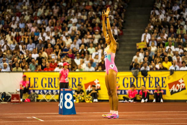 ZÜRICH, SWITZERLAND - AUGUST 27: Audrey Werro of Switzerland (SUI) before the womens 800 m at Diamond League: Weltklasse Zürich on August 27, 2026 in the Stadion Letzigrund, Zürich, Switzerland. Copyright: xUlfxSchillerx