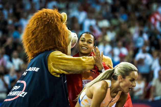 ZÜRICH, SWITZERLAND - AUGUST 27: Audrey Werro of Switzerland (SUI) celebrates after the womens 800 m at Diamond League: Weltklasse Zürich on August 27, 2026 in the Stadion Letzigrund, Zürich, Switzerland. Copyright: xUlfxSchillerx