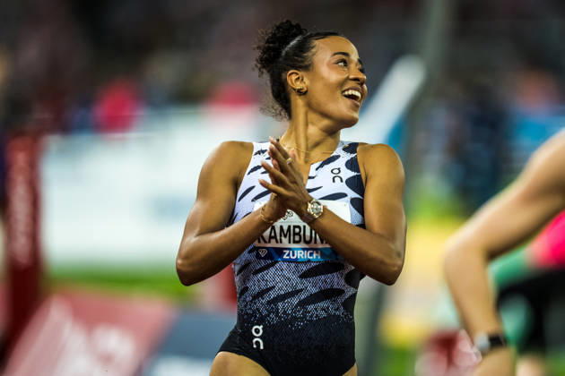 ZÜRICH, SWITZERLAND - AUGUST 27: Ditaji Kambundji of Switzerland (SUI) reacts in the womens 100 m hurdles at Diamond League: Weltklasse Zürich on August 27, 2026 in the Stadion Letzigrund, Zürich, Switzerland. Copyright: xUlfxSchillerx