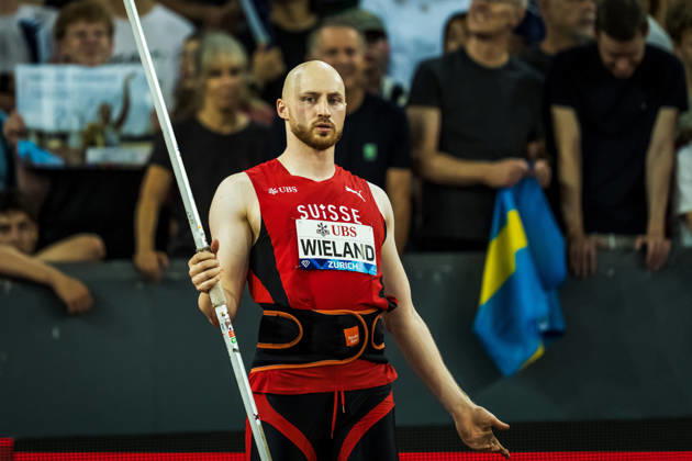 ZÜRICH, SWITZERLAND - AUGUST 27: Simon Wieland of Switzerland (SUI) in the mens javelin throw at Diamond League: Weltklasse Zürich on August 27, 2026 in the Stadion Letzigrund, Zürich, Switzerland. Copyright: xUlfxSchillerx