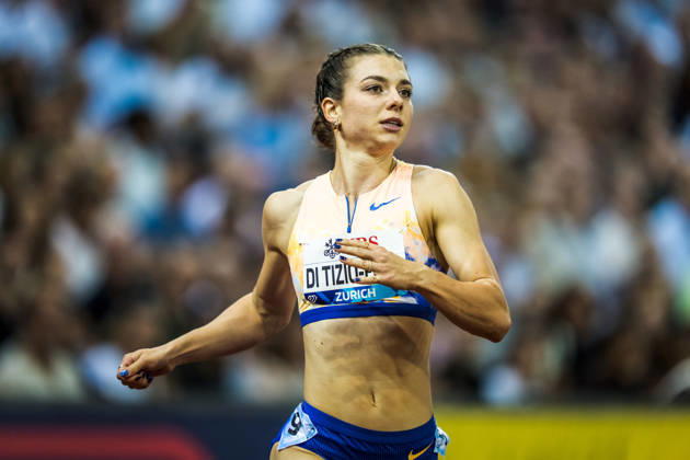 ZÜRICH, SWITZERLAND - AUGUST 27: Geraldine Di Tizio-Frey of Switzerland (SUI) finishes in the womens 100 m at Diamond League: Weltklasse Zürich on August 27, 2026 in the Stadion Letzigrund, Zürich, Switzerland. Copyright: xUlfxSchillerx