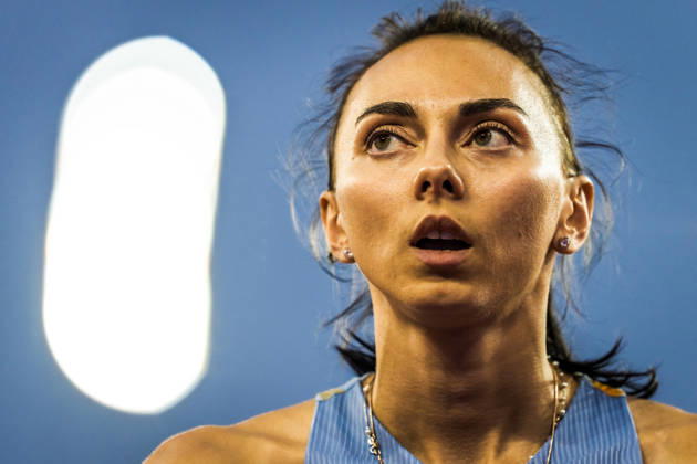 ZÜRICH, SWITZERLAND - AUGUST 27: Iryna Gerashchenko of Ukraine (UKR) during the womens high jump at Diamond League: Weltklasse Zürich on August 27, 2026 in the Stadion Letzigrund, Zürich, Switzerland. Copyright: xUlfxSchillerx