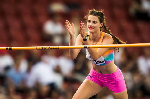 ZÜRICH, SWITZERLAND - AUGUST 27: Yaroslava Mahuchikh of Ukraine (UKR) during the womens high jump at Diamond League: Weltklasse Zürich on August 27, 2026 in the Stadion Letzigrund, Zürich, Switzerland. Copyright: xUlfxSchillerx