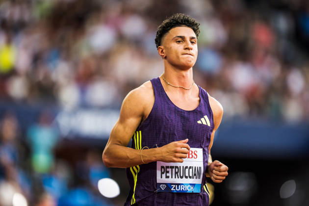 ZÜRICH, SWITZERLAND - AUGUST 27: Ricky Petrucciani of Switzerland (SUI) prepares for the mens 400 m at Diamond League: Weltklasse Zürich on August 27, 2026 in the Stadion Letzigrund, Zürich, Switzerland. Copyright: xUlfxSchillerx
