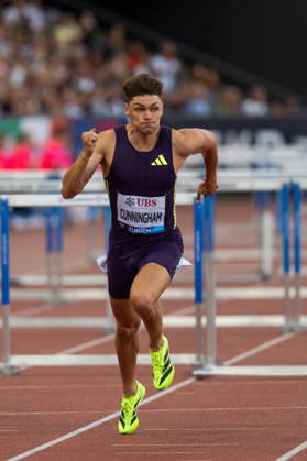 Athletics Diamond League meet in Letzigrund Stadium, Zurich, Switzerland Trey CUNNINGHAM (USA) competes in the mens 110m hurdles at the Weltklasse Diamond League meet in Letzigrund Stadium, Zurich, Switzerland on August 27, 2026. ZURICH SWITZERLAND  Copyright: xMatrixxImagesxYonathanxKellermanx
