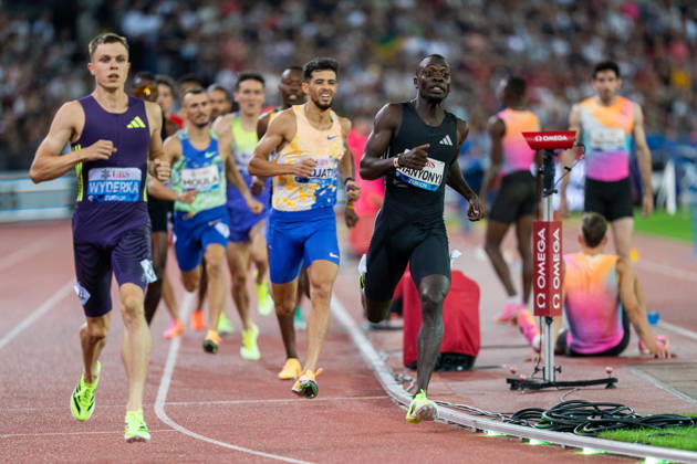 Athletics Diamond League meet in Letzigrund Stadium, Zurich, Switzerland WANYONYI Emmanuel from Kenya wins the mens 800m ahead of SEDJATI Djamel (Algeria) at the Weltklasse Diamond League meet in Letzigrund Stadium, Zurich, Switzerland on August 27, 2026. ZURICH SWITZERLAND  Copyright: xMatrixxImagesxYonathanxKellermanx
