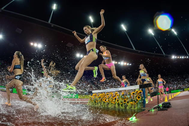 Athletics Diamond League meet in Letzigrund Stadium, Zurich, Switzerland Athletes compete during the womens 3000m steeplechase at the Weltklasse Diamond League meet in Letzigrund Stadium, Zurich, Switzerland on August 27, 2026. ZURICH SWITZERLAND  Copyright: xMatrixxImagesxYonathanxKellermanx