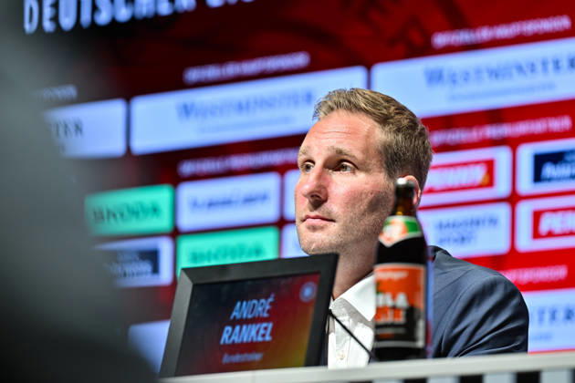 DEB Pressekonferenz; 27.08.2026 MUNICH, GERMANY - 27. AUGUST: im Bild der neue Eishockey Bundestrainer der deutschen Nationalmannschaft - Andre RANKEL auf der Pressekonferenz im SAP Garden in München Copyright: xBEAUTIFULxSPORTS Goldbergx