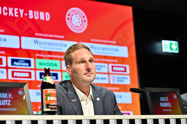 DEB Pressekonferenz; 27.08.2026 MUNICH, GERMANY - 27. AUGUST: im Bild der neue Eishockey Bundestrainer der deutschen Nationalmannschaft - Andre RANKEL auf der Pressekonferenz im SAP Garden in München Copyright: xBEAUTIFULxSPORTS Goldbergx