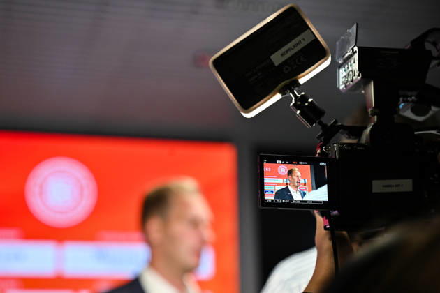 DEB Pressekonferenz; 27.08.2026 MUNICH, GERMANY - 27. AUGUST: im Bild der neue Eishockey Bundestrainer der deutschen Nationalmannschaft - Andre RANKEL auf der Pressekonferenz im SAP Garden in München Copyright: xBEAUTIFULxSPORTS Goldbergx