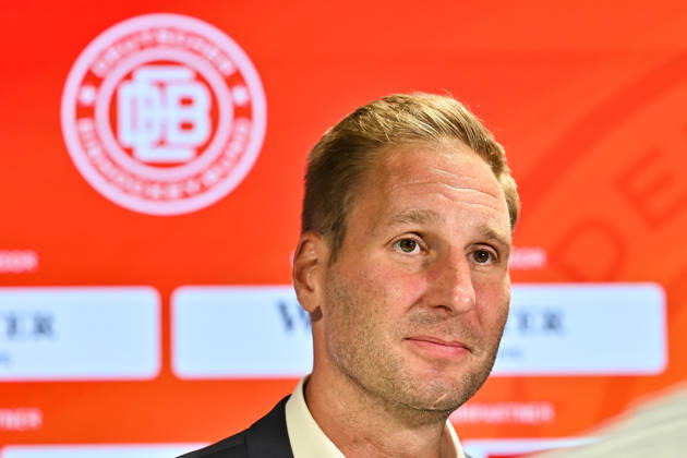 DEB Pressekonferenz; 27.08.2026 MUNICH, GERMANY - 27. AUGUST: im Bild der neue Eishockey Bundestrainer der deutschen Nationalmannschaft - Andre RANKEL auf der Pressekonferenz im SAP Garden in München Copyright: xBEAUTIFULxSPORTS Goldbergx