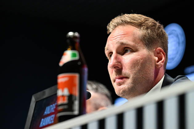 DEB Pressekonferenz; 27.08.2026 MUNICH, GERMANY - 27. AUGUST: im Bild der neue Eishockey Bundestrainer der deutschen Nationalmannschaft - Andre RANKEL auf der Pressekonferenz im SAP Garden in München Copyright: xBEAUTIFULxSPORTS Goldbergx