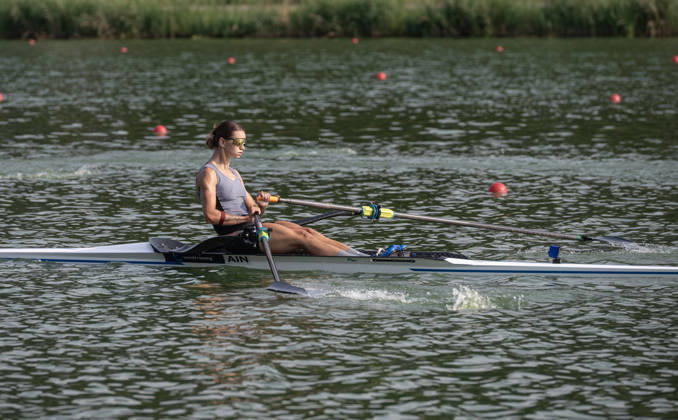 Amsterdam The Netherlands 27th August 2026 2026 World Rowing Championships on the Bosbaan in Amsterdam Lightweight Women s Single Sculls Final A (Final) Mariia Zhovner (AIN) watersport,