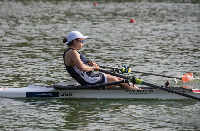 Amsterdam The Netherlands 27th August 2026 2026 World Rowing Championships on the Bosbaan in Amsterdam Lightweight Women s Single Sculls Final A (Final) Claire Friedlander (USA) watersport,