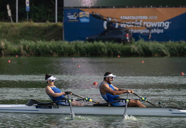 Amsterdam The Netherlands 27th August 2026 2026 World Rowing Championships on the Bosbaan in Amsterdam PR2 Mixed Double Sculls Final A (Final) B Shahar Milfelder S Saleh Shahin (ISL) watersport,