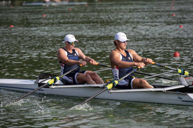 Amsterdam The Netherlands 27th August 2026 2026 World Rowing Championships on the Bosbaan in Amsterdam PR2 Mixed Double Sculls Final A (Final) B Natalie Vorel S Chance Quarry (USA) watersport,