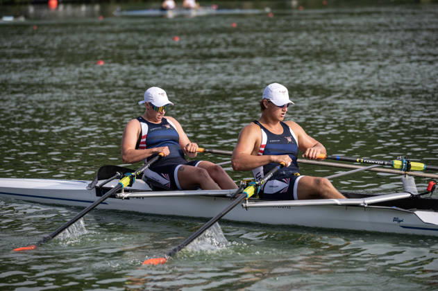 Amsterdam The Netherlands 27th August 2026 2026 World Rowing Championships on the Bosbaan in Amsterdam PR2 Mixed Double Sculls Final A (Final) B Natalie Vorel S Chance Quarry (USA) watersport,