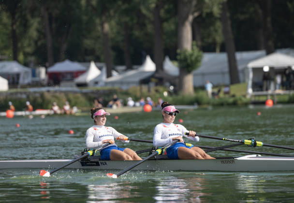 Amsterdam The Netherlands 27th August 2026 2026 World Rowing Championships on the Bosbaan in Amsterdam Lightweight Women s Double Sculls Final (Final) B Adriana Sanabria S Rocio Bordon watersport,