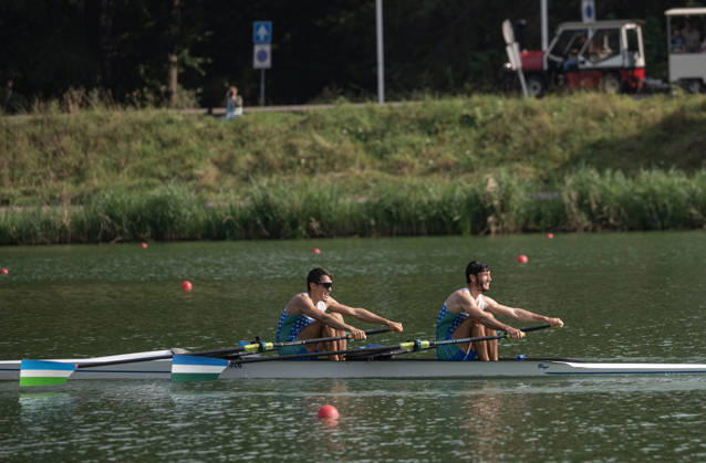 Amsterdam The Netherlands 27th August 2026 2026 World Rowing Championships on the Bosbaan in Amsterdam Lightweight Men s Double Sculls Final A (Final) B Shakhzod Nurmatov S Sobirjon Safaroliyev (UZB) watersport,