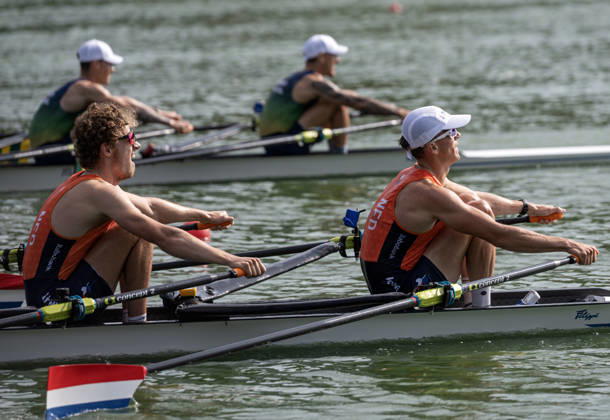 Amsterdam The Netherlands 27th August 2026 2026 World Rowing Championships on the Bosbaan in Amsterdam Lightweight Men s Double Sculls Final A (Final) B Erik Van Eijck Van Heslinga S Frederik Ploeg (NED) watersport,