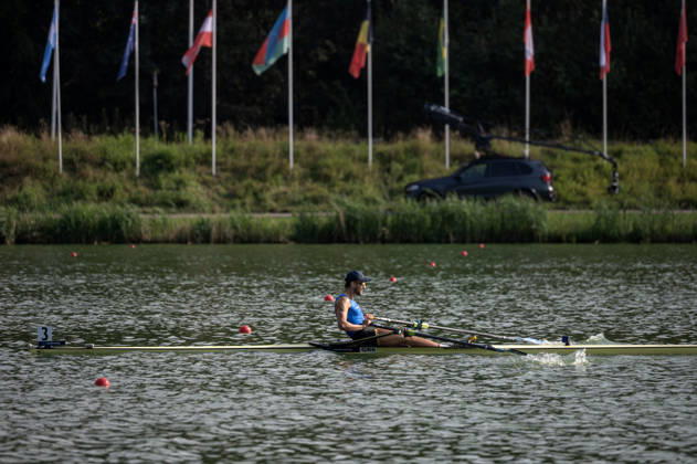 Amsterdam The Netherlands 27th August 2026 2026 World Rowing Championships on the Bosbaan in Amsterdam Lightweight Men s Single Sculls Final A (Final) Petros Gkaidatzis (GRE) watersport,