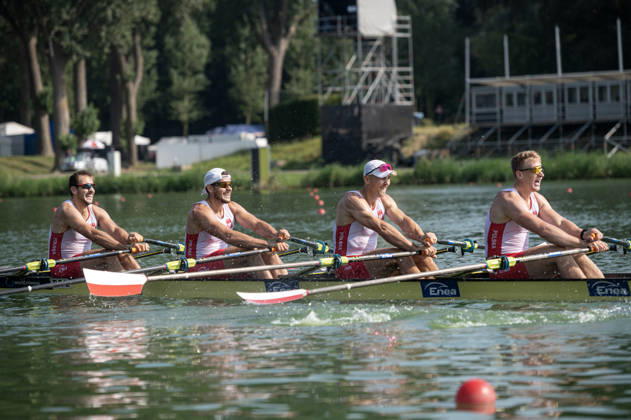 Amsterdam The Netherlands 27th August 2026 2026 World Rowing Championships on the Bosbaan in Amsterdam Men s Quadruple Sculls Semifinal 1 (Semifinal) B Dominik Czaja 2 Mateusz Biskup 3 Miroslaw Zietarski S Konrad Domanski (POL) watersport,