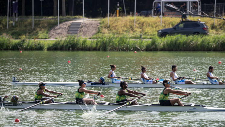 Amsterdam The Netherlands 27th August 2026 2026 World Rowing Championships on the Bosbaan in Amsterdam PR3 Mixed Coxed Four Final B (Final) B Angel Santos Moraes 2 Marcela Teixeira Da Silva 3 Erik Matheus Da Silva Lima S Gabriel Mendes De Souza C Jucelino Da Silva (BRA) watersport,