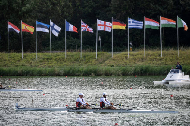Amsterdam The Netherlands 27th August 2026 2026 World Rowing Championships on the Bosbaan in Amsterdam Lightweight Men s Double Sculls Final B (Final) B Davit Lashkareishvili S Giorgi Kanteladze (GEO) watersport,
