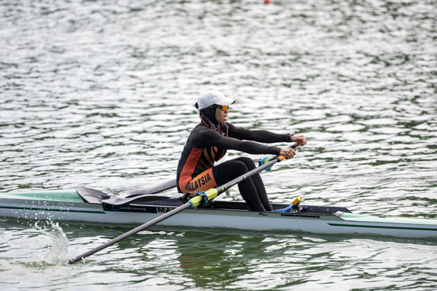 Amsterdam The Netherlands 27th August 2026 2026 World Rowing Championships on the Bosbaan in Amsterdam Lightweight Women s Single Sculls Final B (Final) Binti Zakaria Nurzarinah (MAS) watersport,