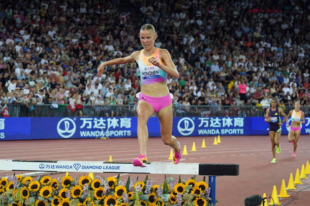 Zurich Leichtathletik, athletics, Wanda Diamond League Weltklasse Zürich 27.08.2026, Letzigrund Stadion Zürich , 3000m Hindernislauf Frauen 3000m Steeplechase Women Ilona Mononen Finland, FIN ,