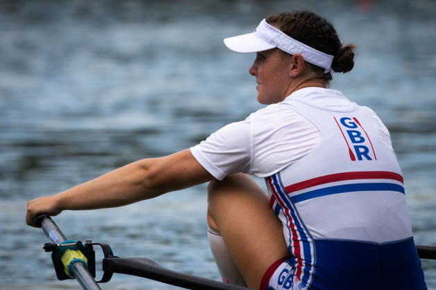 RECORD DATE NOT STATED 28th August 2026; Bosbaan, Amsterdam, Holland, Netherlands; 2026 World Rowing Championships, Day Five; Quarterfinal; Great Britain Womens Single Sculls (W1x) with Lauren Henry cools down after the race AnthonyxBenoit