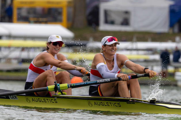 RECORD DATE NOT STATED 28th August 2026; Bosbaan, Amsterdam, Holland, Netherlands; 2026 World Rowing Championships, Day Five; Quarterfinal; Germany Womens Pair (W2-) with Luise Bachmann and Tabea Schendekehl AnthonyxBenoit