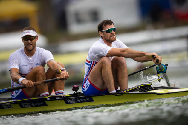 RECORD DATE NOT STATED 28th August 2026; Bosbaan, Amsterdam, Holland, Netherlands; 2026 World Rowing Championships, Day Five; Quarterfinal; Great Britain Mens Pair (M2-) with Matt Aldridge and Fergus Woolnough AnthonyxBenoit