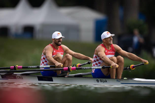 RECORD DATE NOT STATED 28th August 2026; Bosbaan, Amsterdam, Holland, Netherlands; 2026 World Rowing Championships, Day Five; Final B; Croatia Mens Double Sculls (M2x) with Martin Sinkovic and Valent Sinkovic AnthonyxBenoit