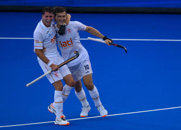 Hockey World Cup Semi Final Spain defeat Netherlands with a JosÃ Basterra (14) hat-trick to reach the World Cup Final 2026 Men™s FIH Hockey World Cup at Wagener Stadium, Amstelveen 28 08 2026 UK Newspapers OUT Copyright: xGraemexWilcocksonx FIL-23843-0021