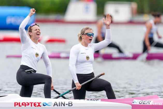 ICF Canoe Sprint and Paracanoe World Championships Maike Jakob, Carlotta Loske during ICF Canoe Sprint and Paracanoe World Championships in Poznan, Poland, on August 28, 2026 Poznan Poland  Copyright: xFotoxOlimpikx originalFilename:jastrzebowski-icfcanoe260826_npx88.jpg