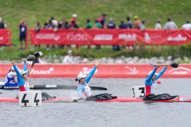 ICF Canoe Sprint and Paracanoe World Championships Nan Wang, Mengdie Yin, Shimeng Yu during ICF Canoe Sprint and Paracanoe World Championships in Poznan, Poland, on August 28, 2026 Poznan Poland  Copyright: xFotoxOlimpikx originalFilename:jastrzebowski-icfcanoe260826_npZA6.jpg