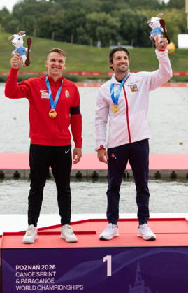 ICF Canoe Sprint and Paracanoe World Championships Daniel Fejes, Martin Fuksa during ICF Canoe Sprint and Paracanoe World Championships in Poznan, Poland, on August 28, 2026 Poznan Poland  Copyright: xFotoxOlimpikx originalFilename:jastrzebowski-icfcanoe260826_npEd1.jpg