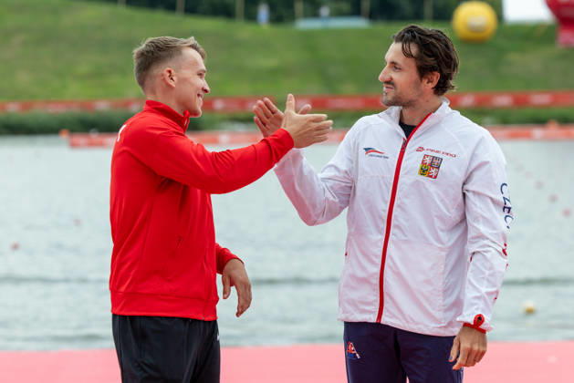 ICF Canoe Sprint and Paracanoe World Championships Daniel Fejes, Martin Fuksa during ICF Canoe Sprint and Paracanoe World Championships in Poznan, Poland, on August 28, 2026 Poznan Poland  Copyright: xFotoxOlimpikx originalFilename:jastrzebowski-icfcanoe260826_npQss.jpg