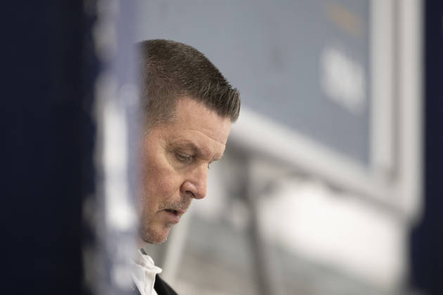 PENNY DEL 1 2. Testspiel; Kölner Haie - Löwen Frankfurt ; Köln, 28.08.2026 Tom Pokel (Löwen Frankfurt, Head Coach); PENNY DEL 1 2. Testspiel; Kölner Haie - Löwen Frankfurt am 28.08.2026 in der KA2 in Köln (Deutschland). Copyright: xBEAUTIFULxSPORTS AndreasxDickx