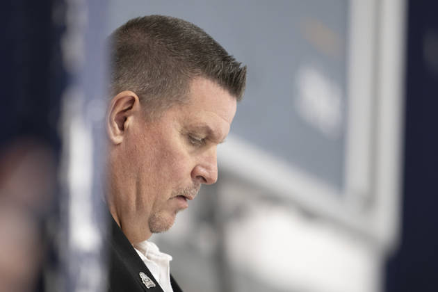 PENNY DEL 1 2. Testspiel; Kölner Haie - Löwen Frankfurt ; Köln, 28.08.2026 Tom Pokel (Löwen Frankfurt, Head Coach); PENNY DEL 1 2. Testspiel; Kölner Haie - Löwen Frankfurt am 28.08.2026 in der KA2 in Köln (Deutschland). Copyright: xBEAUTIFULxSPORTS AndreasxDickx