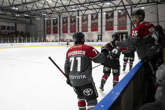 PENNY DEL 1 2. Testspiel; Kölner Haie - Löwen Frankfurt ; Köln, 28.08.2026 Daniel Fischbuch (Kölner Haie, Sturm, 71); Louis- Marc Aubry (Kölner Haie, Sturm, 15); PENNY DEL 1 2. Testspiel; Kölner Haie - Löwen Frankfurt am 28.08.2026 in der KA2 in Köln (Deutschland). Copyright: xBEAUTIFULxSPORTS AndreasxDickx