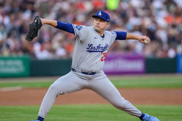 Aug 28, 2026; Detroit, Michigan, USA; Los Angeles Dodgers Tarik Skubal (29) throws his first pitch at Comerica Park as a Dodgers player at Comerica Park. Mandatory Credit: -Cal Media MLB, Baseball Herren, USA 2026: Dodgers Vs Tigers AUG 28  - ZUMAc04_ 20260828_zma_c04_007 Copyright: xAllanxDranbergx