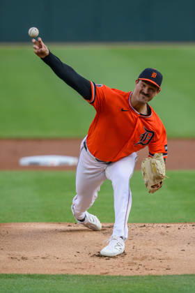 MLB, Baseball Herren, USA 2026: Dodgers Vs Tigers AUG 28 Aug 28, 2026; Detroit, Michigan, USA; Detroit Tigers Drew Anderson (38) pitches in the first inning at Comerica Park. Mandatory Credit: Allan Dranberg-Cal Media (Credit Image: Â Allan Dranberg Cal Sport Media) Detroit Michigan USA EDITORIAL USE ONLY Copyright: xx ZUMA-20260828_zma_c04_011.jpg AllanxDranbergx csmphotothree515066