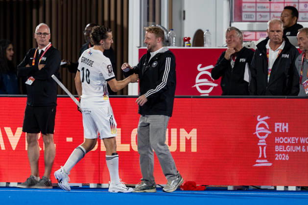 FIH Hockey World Cup 2026 - Men s Semi-Final - Germany v Argentina 2-0 Wavre, Belgien, 28 August 2026: during the men s semi-final between Germany and Argentina at the FIH Hockey World Cup Belgium & Netherlands 2026 at Belfius Hockey Arena in Wavre, Belgium. Photo: Axel Kaste AK Photography. Wavre Belfius Hockey Arena Walloon Brabant Belgium
