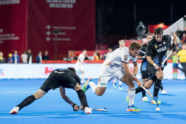 FIH Hockey World Cup 2026 - Men s Semi-Final - Germany v Argentina 2-0 Wavre, Belgien, 28 August 2026: Justus Weigand, 19, Germany during the men s semi-final between Germany and Argentina at the FIH Hockey World Cup Belgium & Netherlands 2026 at Belfius Hockey Arena in Wavre, Belgium. Photo: Axel Kaste AK Photography. Wavre Belfius Hockey Arena Walloon Brabant Belgium