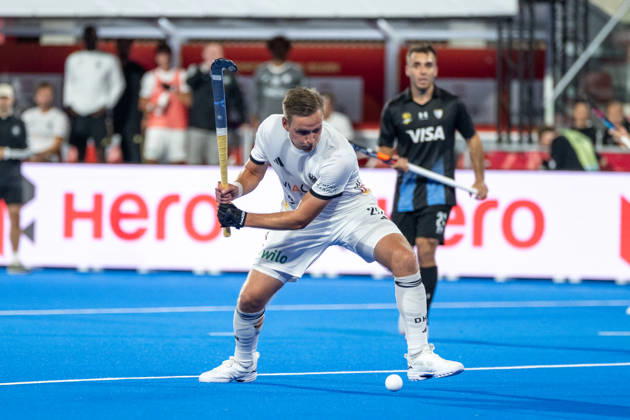 FIH Hockey World Cup 2026 - Men s Semi-Final - Germany v Argentina 2-0 Wavre, Belgien, 28 August 2026: Hannes Müller, 25, Germany during the men s semi-final between Germany and Argentina at the FIH Hockey World Cup Belgium & Netherlands 2026 at Belfius Hockey Arena in Wavre, Belgium. Photo: Axel Kaste AK Photography. Wavre Belfius Hockey Arena Walloon Brabant Belgium