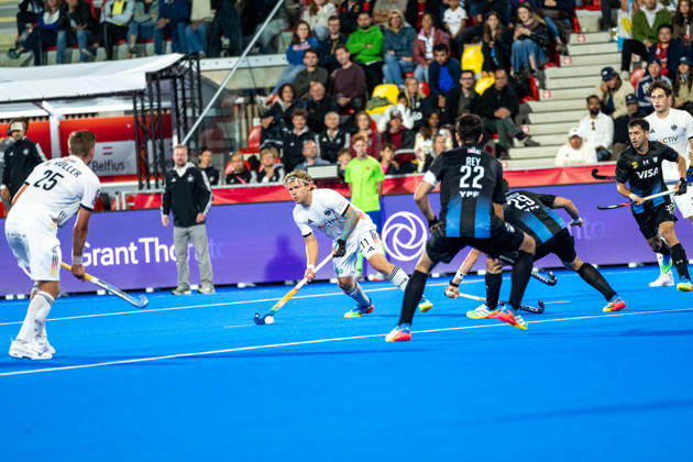 FIH Hockey World Cup 2026 - Men s Semi-Final - Germany v Argentina 2-0 Wavre, Belgien, 28 August 2026: Thies Prinz, 11, Germany during the men s semi-final between Germany and Argentina at the FIH Hockey World Cup Belgium & Netherlands 2026 at Belfius Hockey Arena in Wavre, Belgium. Photo: Axel Kaste AK Photography. Wavre Belfius Hockey Arena Walloon Brabant Belgium