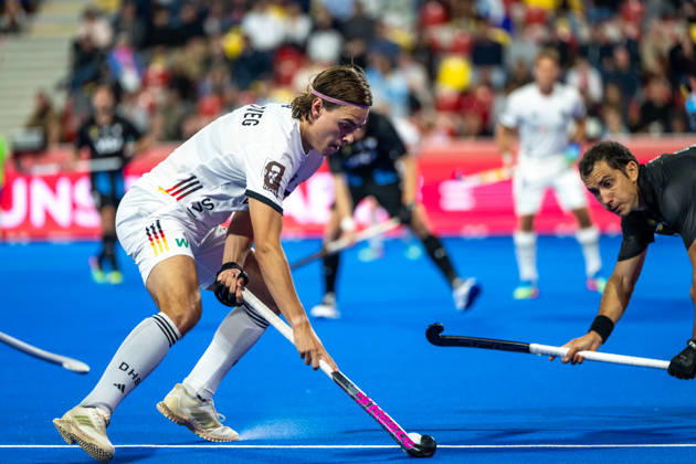 FIH Hockey World Cup 2026 - Men s Semi-Final - Germany v Argentina 2-0 Wavre, Belgien, 28 August 2026: Justus Warweg, 7, Germany during the men s semi-final between Germany and Argentina at the FIH Hockey World Cup Belgium & Netherlands 2026 at Belfius Hockey Arena in Wavre, Belgium. Photo: Axel Kaste AK Photography. Wavre Belfius Hockey Arena Walloon Brabant Belgium